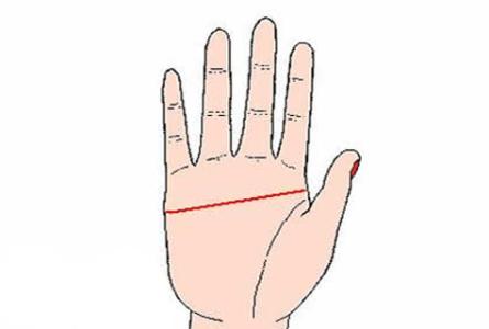 男右手断掌纹