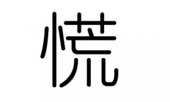 慌字的五行属什么，慌字有几划，慌字的含义