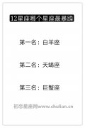 12星座哪个星座最暴躁？