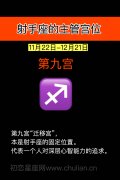 射手座的主管宫位：第九宫