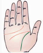 生命线弯曲不圆润表示什么？