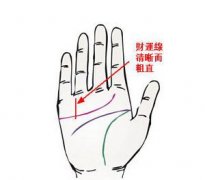 男生手相财运线图解