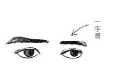 平眉面相图解