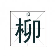 柳姓起名_柳姓名字大全