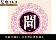 姓氏来源之：闻姓的起源和由来