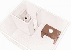 厕所门冲餐桌化解？