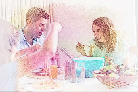 梦见爱人吃饭　周公解梦之梦到爱人吃饭